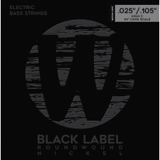 WARWICK 41311 Black Label, Nickel-Plated, Medium Light 5-String High C 25-105 Струни для бас-гітари