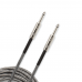D'Addario PW-BG-10BG Custom Series Braided Instrument Cable - Grey (3m) Інструментальний кабель (PW-BG-10BG)