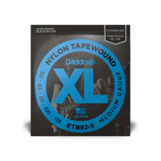 D'ADDARIO ETB92-5 XL NYLON TAPEWOUND 5-STRING BASS 50-135 Струни для бас-гітари
