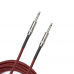 D'Addario PW-BG-10RD Custom Series Braided Instrument Cable - Red (3m) Інструментальний кабель (PW-BG-10RD)