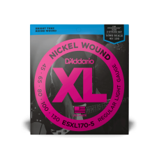D'ADDARIO EXL170-5 XL NICKEL WOUND BASS REGULAR LIGHT 5-STRING 45-130 Струни для бас-гітари