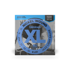 D'ADDARIO EJ21 XL NICKEL WOUND JAZZ LIGHT 12-52 Струни для електрогітари
