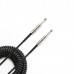 D'ADDARIO PW-CDG-30BK Coiled Instrument Cable - Black Інструментальний кабель