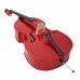 STENTOR 1950LCRD Harlequin Rockabilly Double Bass 3/4 (RED) Контрабас