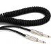 D'ADDARIO PW-CDG-30BK Coiled Instrument Cable - Black Інструментальний кабель