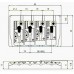 PAXPHIL BB404 (Gold) Бридж для бас-гітари (BB404 GD)