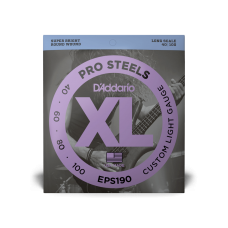 D'ADDARIO EPS190 XL PROSTEELS BASS CUSTOM LIGHT 40-100 Струни для бас-гітари