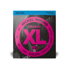 D'ADDARIO EXL170 XL NICKEL WOUND BASS REGULAR LIGHT 45-100 Струни для бас-гітари