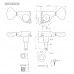 GOTOH SGL510-L5-HAPA C Кілки для електрогітари