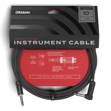 D'Addario PW-AMSGRA-10 American Stage, Right to Straight (3m) Інструментальний кабель