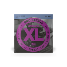 D'ADDARIO EPS520 XL PROSTEELS SUPER LIGHT 09-42 Струни для електрогітари