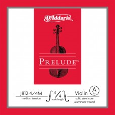 D'ADDARIO PRELUDE VIOLIN SINGLE A STRING 4/4 Scale Medium Tension Струна Ля для скрипки (J812 4/4M)