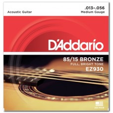 D'ADDARIO EZ930 85/15 BRONZE MEDIUM (13-56) Струни для акустичної гітари