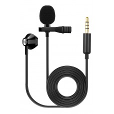 FZONE KM-03 LAVALIER MICROPHONE W/EARPHONE Петличний мікрофон з навушником
