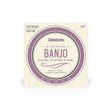 D'ADDARIO EJ57 BANJO NICKEL PLATED STEEL CUSTOM MEDIUM 11-22 Струни для банджо