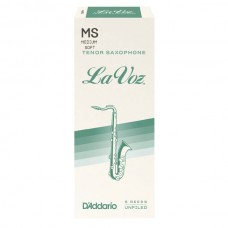 D'Addario La Voz - Tenor Sax Medium Soft - 5 Pack Тростини для тенор саксофона (RKC05MS)