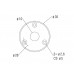 PAXPHIL HJ008 CR ROUND JACK PLATE (CHROME) Роз'єм-планка кругла