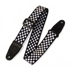 Levy’s MP-28 PRINT SERIES GUITAR STRAP (BLACK AND WHITE CHECKERS) Ремінь гітарний