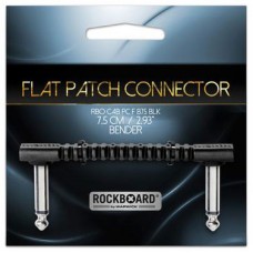 ROCKBOARD Bender75 - Flat Pedal Connector (7,5 cm) Патч-кабель (RBO CAB PC F B75 BLK)