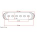 DIMARZIO STRAT PICKUP COVERS (Creme) кришки для синглових звукознімачів (DM2001CR)
