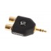 D'ADDARIO PW-P047C 1/8 INCH MALE STEREO TO DUAL RCA FEMALE Перехідник 1/8