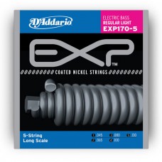 D'ADDARIO EXP170-5 EXP COATED BASS REGULAR LIGHT 5-STRING 45-130 Струни для бас-гітари