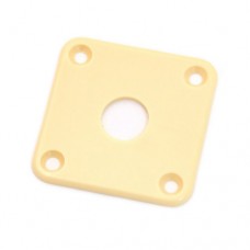 PAXPHIL DR002 IV JACK PLATE LES PAUL PLASTIC (IVORY) Роз'єм-планка для електрогітари (DR002)