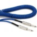 D'ADDARIO PW-CDG-30BU Coiled Instrument Cable - Blue Інструментальний кабель
