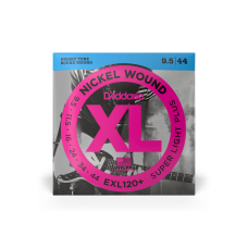 D'ADDARIO EXL120 + XL NICKEL WOUND SUPER LIGHT PLUS 9.5-44 Струни для електрогітари