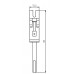 PAXPHIL PS115-1 (Chrome) Сідло c гвинтом для тремоло системи типу Floyd Rose LowPro (PS115-1 CR)