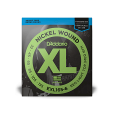 D'ADDARIO EXL165-6 XL NICKEL WOUND BASS REG LIGHT TOP/MED BOTTOM 6-STRING 32-135 Струни для 6-струнного баса