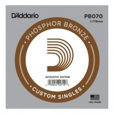 D'ADDARIO PB070 Phosphor Bronze Wound 070 Струна для акустичної гітари