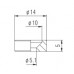 PAXPHIL HB007 GD NECK JOINT BUSHING (GOLD) Шайба для кріплення грифа