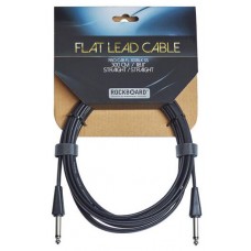ROCKBOARD Flat Instrument Cable, Straight/Straight (300 cm) Кабель інструментальний (RBO CAB FL300 BLK SS)