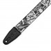 LEVY's 2″ Tattoo Series Poly Guitar Strap - B&W Clowns гітарний ремінь (MP2TAT-001)