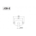 GOTOH JCB2 GG Jack Cover (Gold) Роз'єм-планка для електрогітари (JCB2 GG)