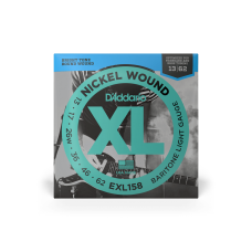 D'ADDARIO EXL158 XL NICKEL WOUND BARITONE LIGHT 13-62 Струни для електрогітари баритона