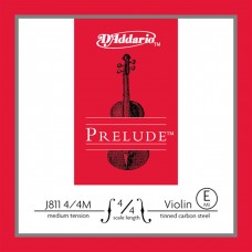 D'ADDARIO PRELUDE VIOLIN SINGLE E STRING 4/4 Scale Medium Tension Струна Мі для скрипки (J811 4/4M)