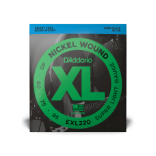 D'ADDARIO EXL220 XL NICKEL WOUND BASS SUPER LIGHT 40-95 Струни для бас-гітари