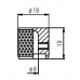 PAXPHIL NS003 CR CONTROL KNOB SCREW TYPE (CHROME) Ручка для потенціометра