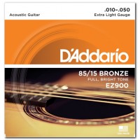 D'ADDARIO EZ900 85/15 BRONZE EXTRA LIGHT 10-50 Струни для акустичної гітари