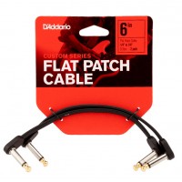 D'Addario Custom Series Flat Patch Cables (0.15m) Патч-кабель (PW-FPRR-206)