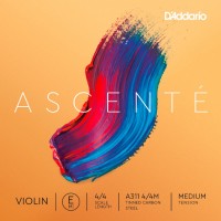 D'ADDARIO ASCENTÉ VIOLIN SINGLE E STRING 4/4 Scale Medium Tension Струна Мі для скрипки (A311 4/4M)