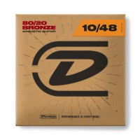 DUNLOP DAB1048 80/20 BRONZE ACOUSTIC GUITAR STRINGS 10-48 Струни для акустичної гітари
