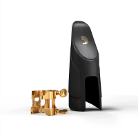 D'Addario H-LIGATURE & CAP FOR ALTO SAXOPHONE Gold-Plated Лігатура і ковпачок для альт саксофона (HAS1G)