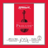 D'ADDARIO PRELUDE VIOLIN SINGLE D STRING 4/4 Scale Medium Tension Струна Ре для скрипки (J813 4/4M)