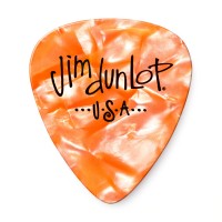 DUNLOP CELLULOID ORANGE PEARLOID PICK MEDIUM Медіатори (483P08MD)