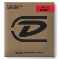 DUNLOP DBFS45105 DBFS45105 STAINLESS STEEL FLATWOUND BASS STRINGS 45-105 Струни для бас-гітари