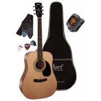 CORT TRAILBLAZER PACK CAP810 (Open Pore) Акустична гітара c чохлом і аксесуарами (CAP810 OP)