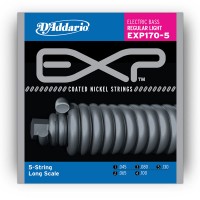 D'ADDARIO EXP170-5 EXP COATED BASS REGULAR LIGHT 5-STRING 45-130 Струни для бас-гітари